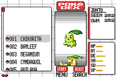 Pokémon Heart & Soul Pokédex demonstration